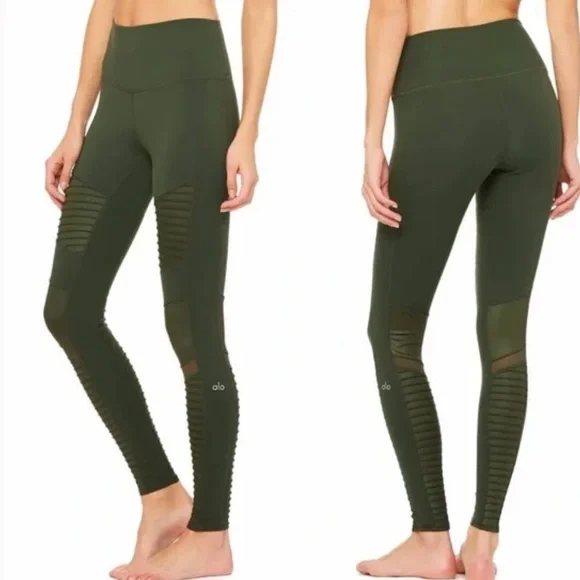Alo Yoga Moto Leggings - Picture 1 of 7